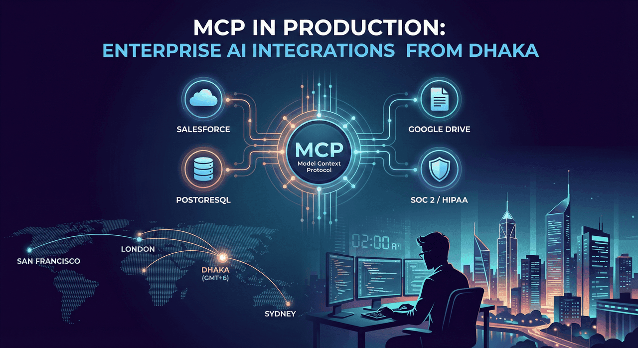 MCP in Production: How I Built 10 Enterprise Integrations from Bangladesh for US Clients